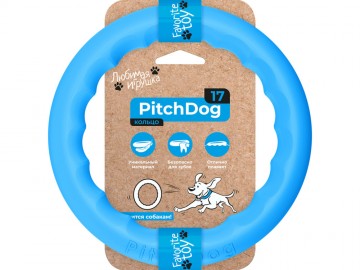 COLLAR (Коллар) - Кольцо для апортировки PitchDog, 17 см, голубой