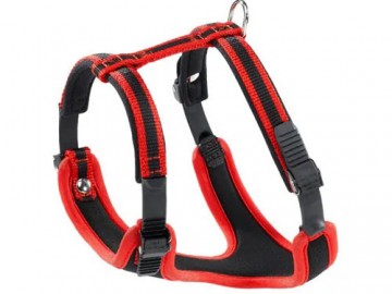 Ferplast (Фирпласт) - Шлейка Ergocomfort P M, ОШ 37 - 47 см, ОГ 55 - 65 см, ширина 2,4 см, красный