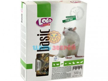 LoLo Pets (Ло-Ло Петс) - Полнорационный корм для декоративных крыс, 500 г