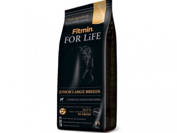 Fitmin (Фитмин) - For life Junior Large Breeds, корм для щeнкoв крупных пород, с мясом, 15 кг