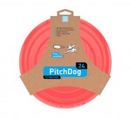COLLAR (Коллар) - Летающая для апортировки PitchDog, 24 см, красный