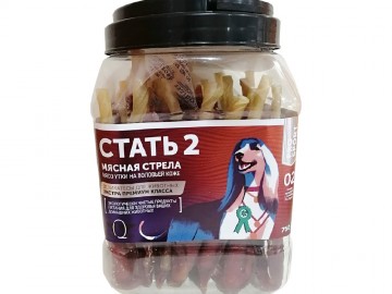 Green Qzin (Грин Кьюзин) - Лакомство для собак «Стать-2» Мясо утки на воловьей коже, развес 1 г