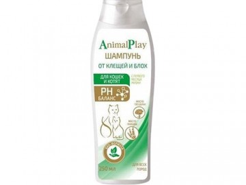 Animal Play (Энимал Плей) - Шампунь от блох и клещей для кошек и котят, 250 мл