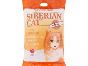 Сибирская Кошка - Оптима, Комкующийся наполнитель, 20 л