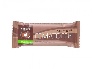 TiTBit (ТитБит) - Лакомство для собак, Гематоген Мясной Vitamin, 35 г