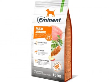 Eminent (Эминент) - Maxi Junior 28/14, Сухой корм для щенков, беременных и кормящих сук и крупных пород, 15 кг