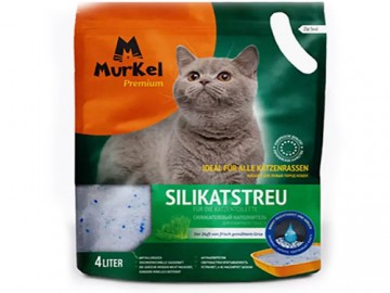 Murkel (Муркель) - Силикагелевый наполнитель с ароматом скошенной травы, 4 л (1,8 кг)