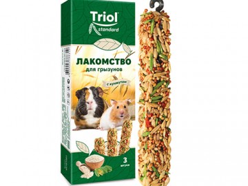 Triol (Триол) - Standard, Лакомство для грызунов с кунжутом (уп. 3 шт), 80 г