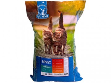 Yummi (Юмми) - Super Premium Adult, Сухой корм для взрослых кошек со вкусом мяса и печени, 12 кг