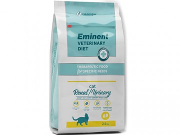 Eminent (Эминент) - Diet Cat Renal/Urinary, корм для кошек с заболеваниями почек и профилактика мочекаменной болезни, 2,5 кг