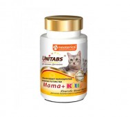 Unitabs (Юнитабс) - Витамины для котят и беременных кошек Mama+Kitty с B9, 200 таб