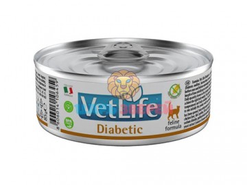 Farmina (Фармина) - Vet Life Cat Diabetic, Диетический корм для кошек при диабете, баночка 85 г