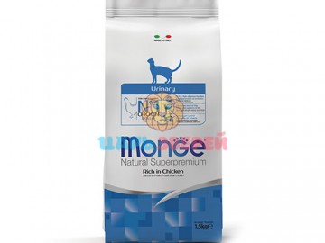 Monge (Монже) - Urinary Cat, Сухой корм для кошек с мочекаменной болезнью, 1,5 кг