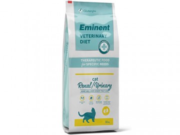 Eminent (Эминент) - Diet Cat Renal/Urinary, корм для кошек с заболеваниями почек и профилактика мочекаменной болезни, 11 кг