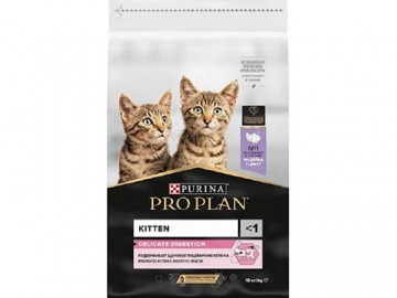 Pro Plan (Про План) - Kitten Delicate Digestion, Деликейт Дайджестшен, Сухой корм для котят с чувствительным пищеварением с индейкой, 12 кг