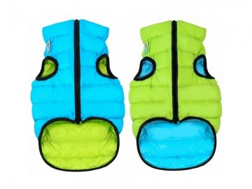 COLLAR (Коллар) - AIRYVEST, Куртка двусторонняя, размер S, 40 см, салатово-голубая, полиэстер