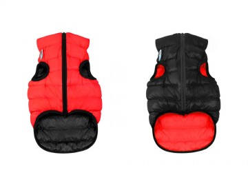 COLLAR (Коллар) - AIRYVEST, Куртка двусторонняя, размер M, 50 см, красно-черная, полиэстер
