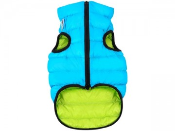 COLLAR (Коллар) - AIRYVEST, Куртка двусторонняя, размер L, 55 см, салатово-голубая, полиэстер