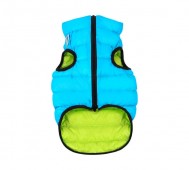 COLLAR (Коллар) - AIRYVEST, Куртка двусторонняя, размер L, 55 см, салатово-голубая, полиэстер