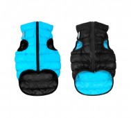COLLAR (Коллар) - AIRYVEST, Куртка двусторонняя, размер L, 55 см, черно-голубая, полиэстер