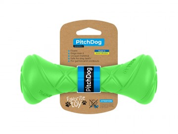 COLLAR (Коллар) - Игровая гантель для апортировки PitchDog, 19 х 7 см, салатовый
