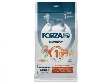 Forza10 (Форца10) - MonoDiet Adult Medium Low Grain Cavallo/piselli, корм для собак средних пород со вкусом конины (развес)