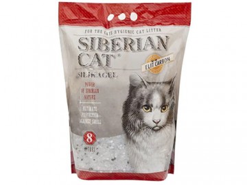 Сибирская кошка - Силикагелевый наполнитель с активированным углем, 8 л (3,7 кг)