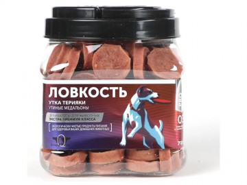 Green Qzin (Грин Кьюзин) - Лакомство для собак «Ловкость» Сушеные утиные медальоны, развес 1 г