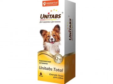 Unitabs (Юнитабс) - Total, Витаминно-минеральный комплекс с Q10 для собак, 50 мл