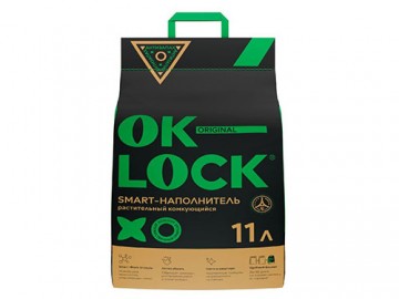 Питомец - OK-LOCK, Наполнитель растительный, 11 л