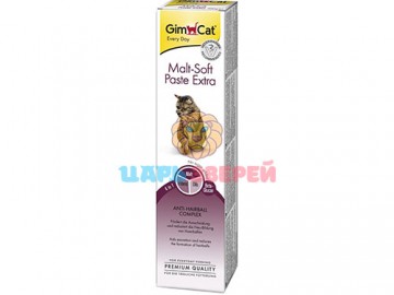 GimCat (ДжимКэт) - Malt-Soft Extra, Паста для вывода шерсти для кошек, 100 г