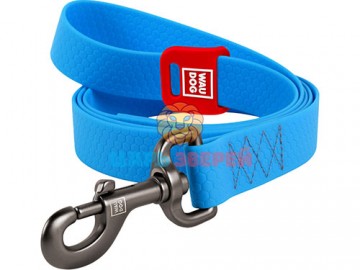 COLLAR (Коллар) - WAUDOG Waterproof, Поводок для собак, водостойкий, ш 15 мм, дл 305 см, голубой