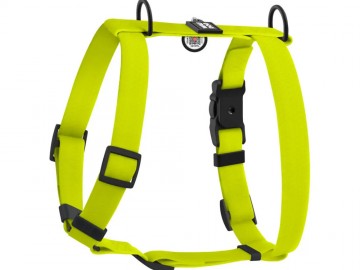 WAUDOG (Ваудог) - Waterproof, Шлейка водостойкая, анатомическая H-образная с QR-паспортом, пластиковый фастекс, L, Ш 25 мм, A 50-85 см, B 60-100 см, салатовый