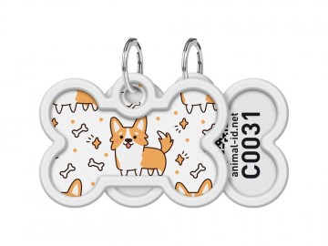 WAUDOG (Ваудог) - Smart ID, Адресник металлический с QR паспортом, рисунок 
