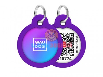 WAUDOG (Ваудог) - Smart ID, Адресник металлический с QR паспортом, рисунок 