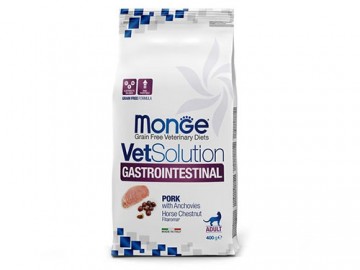 Monge (Монже) - Vetsolution Cat Gastrointestinal GRAIN FREE, Беззерновой корм при нарушении работы ЖКТ у кошек, 400 г