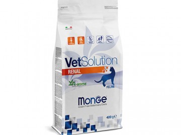 Monge (Монже) - Vetsolution Cat Renal GRAIN FREE, Беззерновой Диетический корм при заболеваниях почек у кошек, 400 г