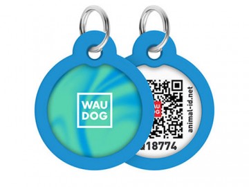 WAUDOG (Ваудог) - Smart ID, Адресник металлический с QR паспортом, рисунок 