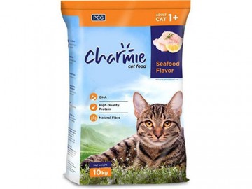 Charmie (Чарми) - Сухой корм для взрослых кошек со вкусом морепродуктов, 10 кг