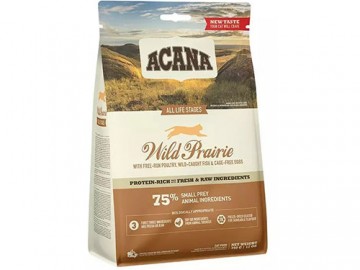 Acana (Акана) - Wild Prairie, Беззерновой корм для кошек и котят, с птицей и рыбой, 340 г