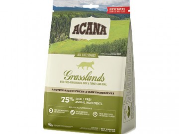 Acana (Акана) - Grasslands, Беззерновой корм для кошек и котят всех пород, с птицей, 340 г