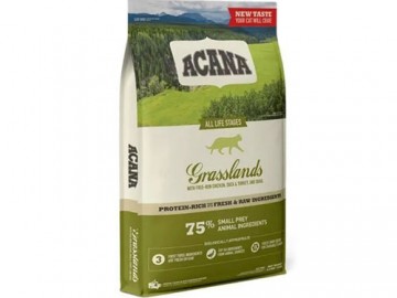 Acana (Акана) - Grasslands, Беззерновой корм для кошек и котят всех пород, с птицей, 1,8 кг