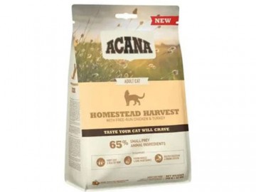 Acana (Акана) - Homestead Harvest, Низкозерновой для кошек всех пород, птица, 340 г