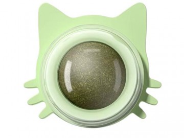 WOGY (Уоджи) - Игрушка Кошечка с вращающимся мятным шариком на липкой ленте