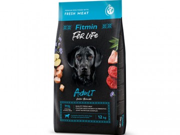 Fitmin (Фитмин) - For Life Adult Large Breed, Сухой корм для взрослых собак крупных пород, с мясом, 12 кг