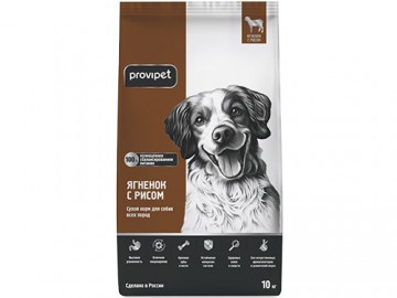 Provipet (Провипет) - Сухой корм для собак с ягненком и рисом, 10 кг