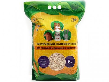 Золотой кот - Наполнитель кукурузный, 6 л