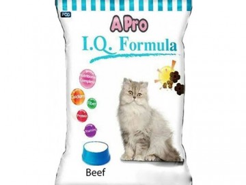 APro (АПро) - I.Q. Formula, Корм для взрослых кошек со вкусом говядины, 400 г