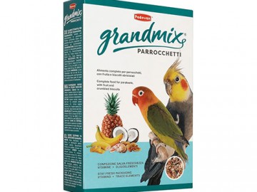 GrandMix (ГрандМикс) - Parrocchetti, Корм комплексный для средних попугаев, 400 г