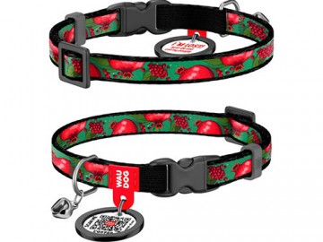 COLLAR (Коллар) - WAUDOG Nylon, Ошейник нейлон пластиковый фастекс с QR паспортом 
